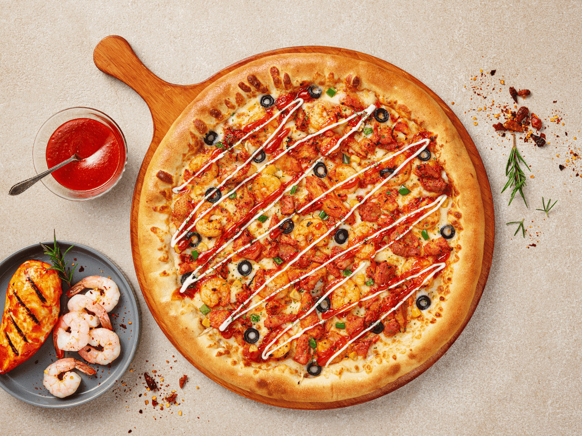 Hot Chicken Shrimp Pizza(L)