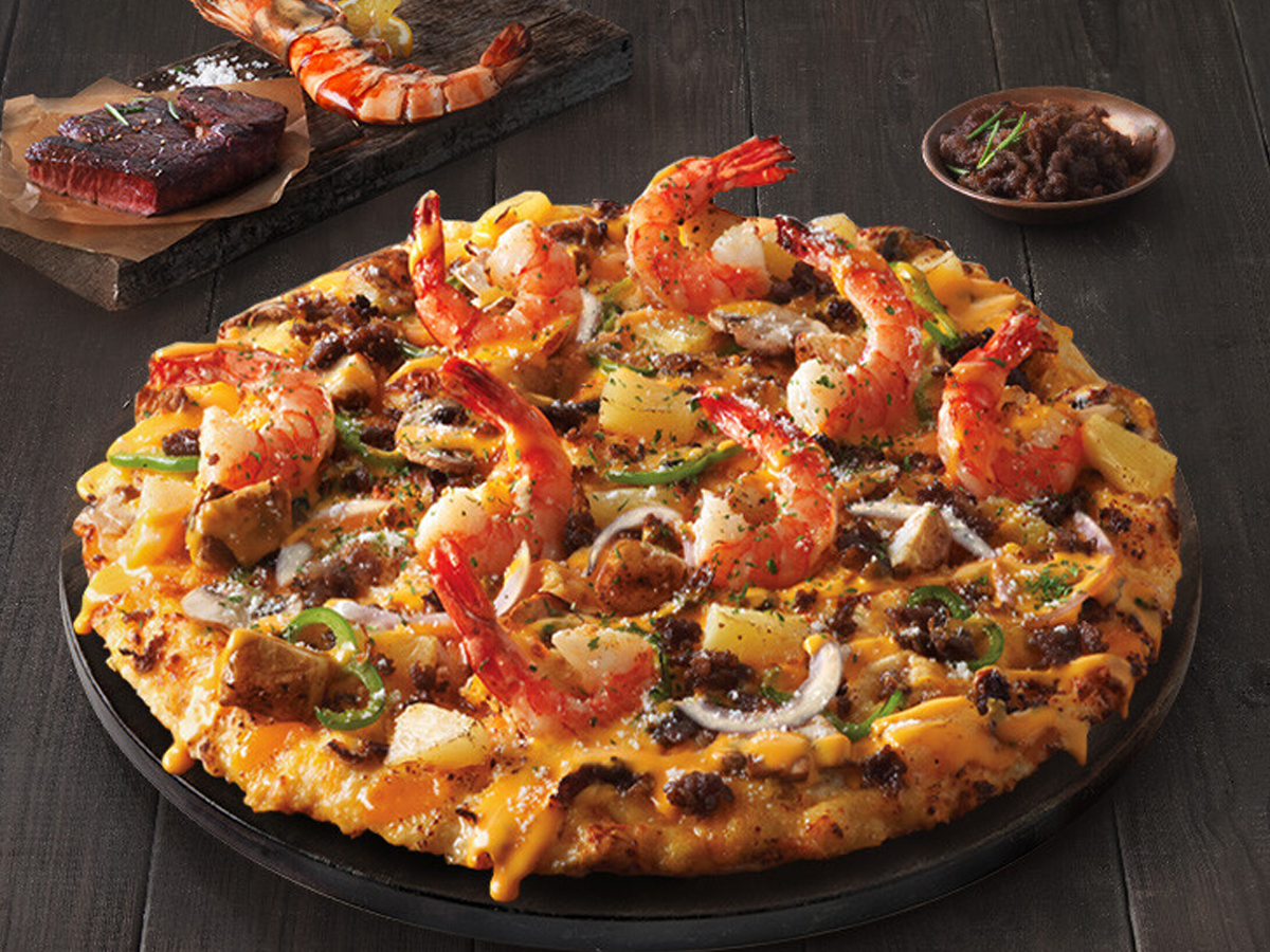 Black Tiger Shrimp Pizza