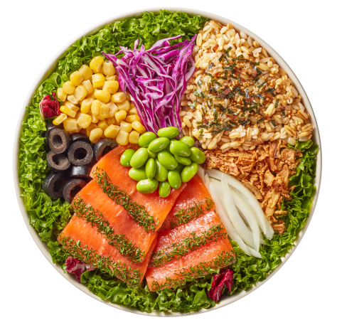 Gravlax Salmon Poke Bowl